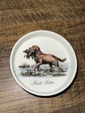 Ceramic Irish Setter Trinket Dish